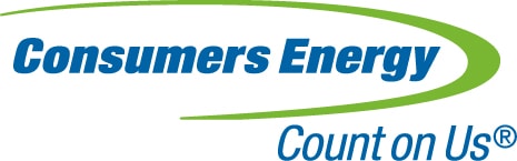 Consumers Energy - Count On Us logo provided for Better World Builders in Michigan.