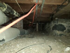 Image of a crawl space.